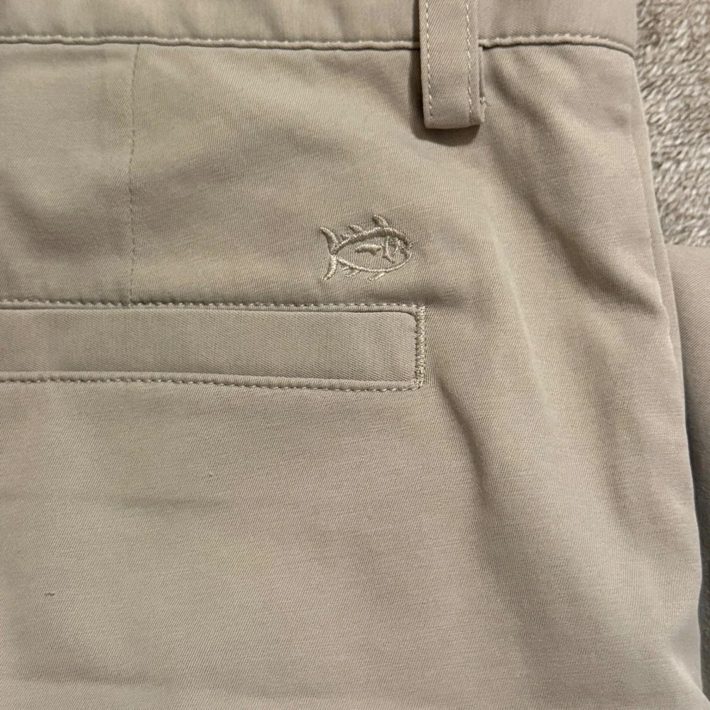 Southern Tide Boys Khaki Performance Pants Size 14 Tan Golf Trousers Skipjack